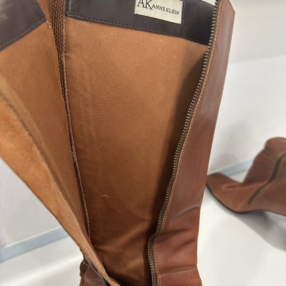 Anne Klein High Heel leather boots - Picture 2 of 2